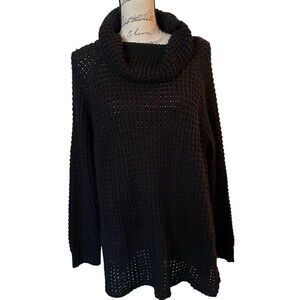 Ye MaK black cowl neck sweater size Large
